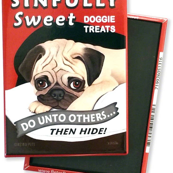 Dog Magnet - Pug "Sinfully Sweet Pug"