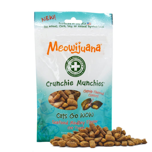 Crunchie Munchie - Seafood Medley Flavor Treat for Cats