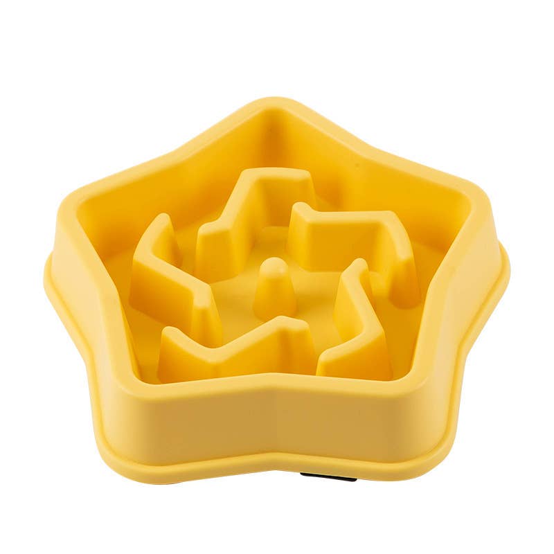 Slow Feeder Pet Bowl Star-Shaped