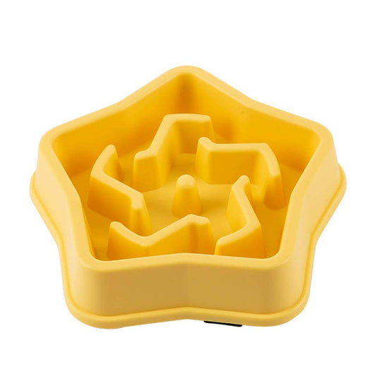 Slow Feeder Pet Bowl Star-Shaped