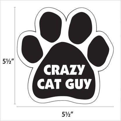 Car Magnet - Crazy Cat Guy