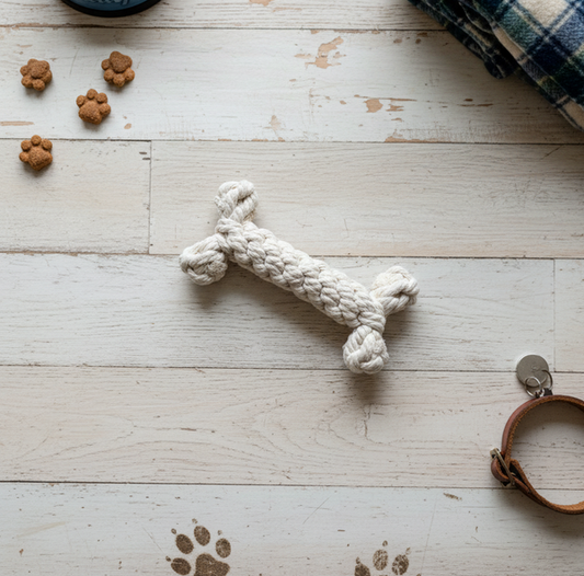 The Little Love White Rope Bone Toy