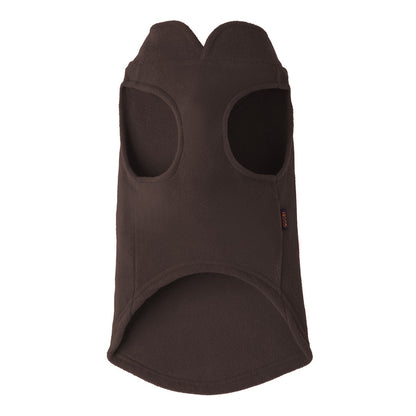 Fleece Vest - Brown (w/ turq)