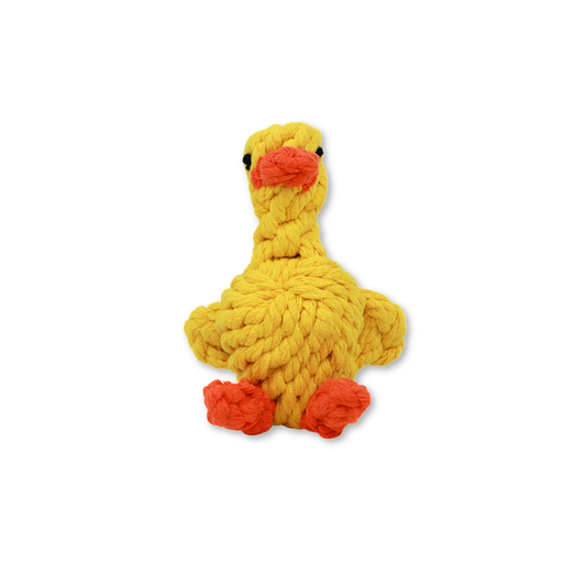 Sunny the Yellow Duck Rope Toy, Small