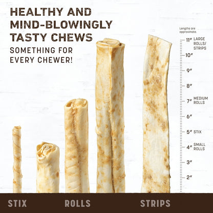 Earth Animal No-Hide Stix Beef Recipe Chew Dog & Cat Treat Sticks, 20 count