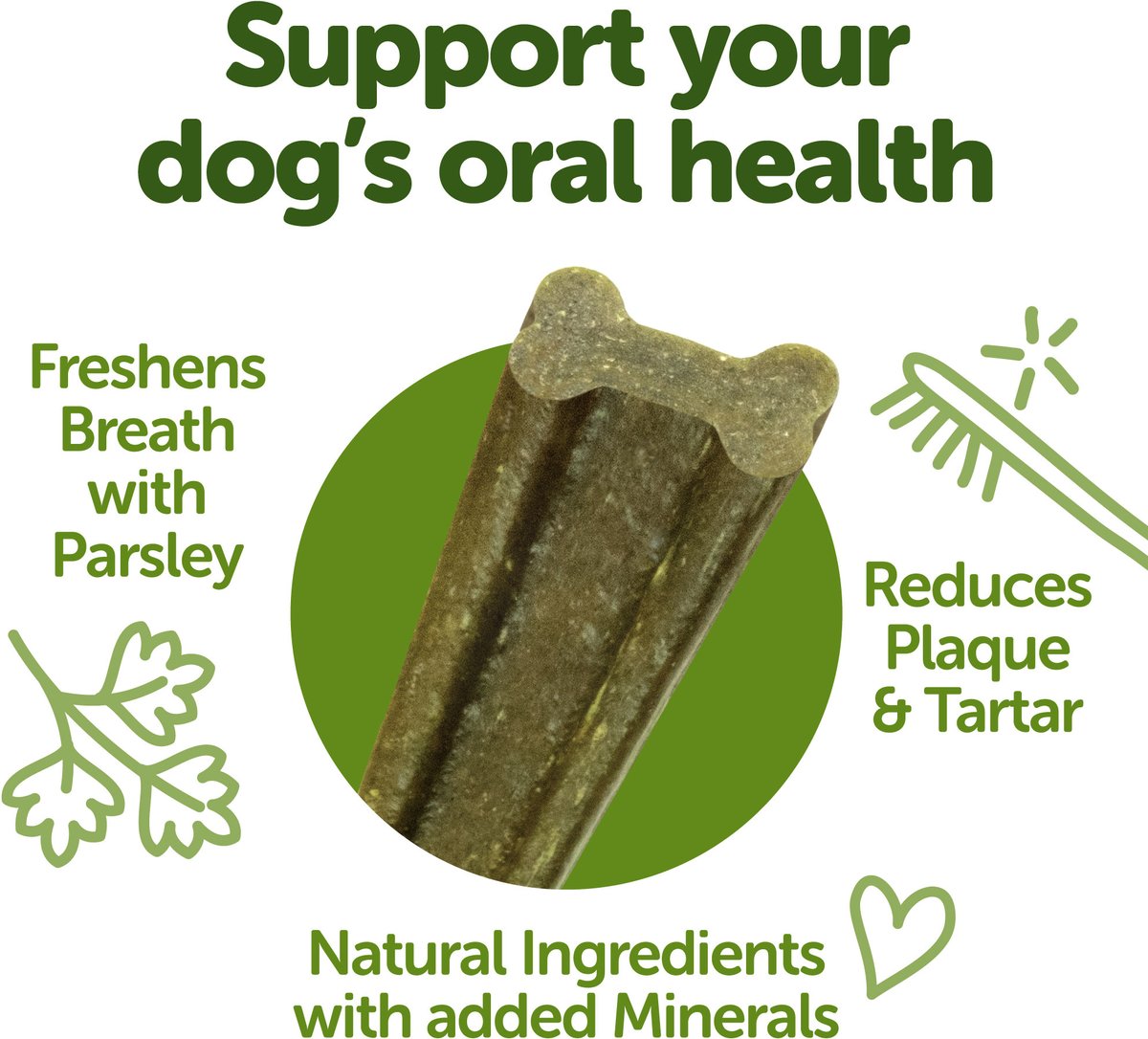 WHIMZEES Freshzees X-Small Dental Dog Treats, 14.81-oz bag, 56 count