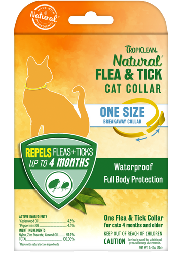 TropiClean Natural Flea & Tick Repellent Collar for Cats