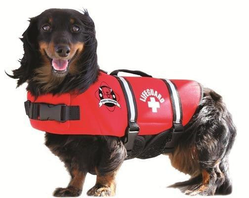 Dog Life Jacket - Neoprene Red