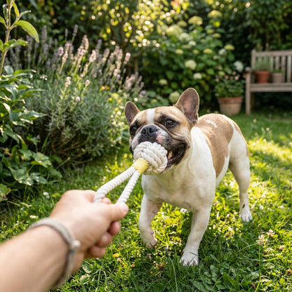 Natural White Tug Rope Toy, Large