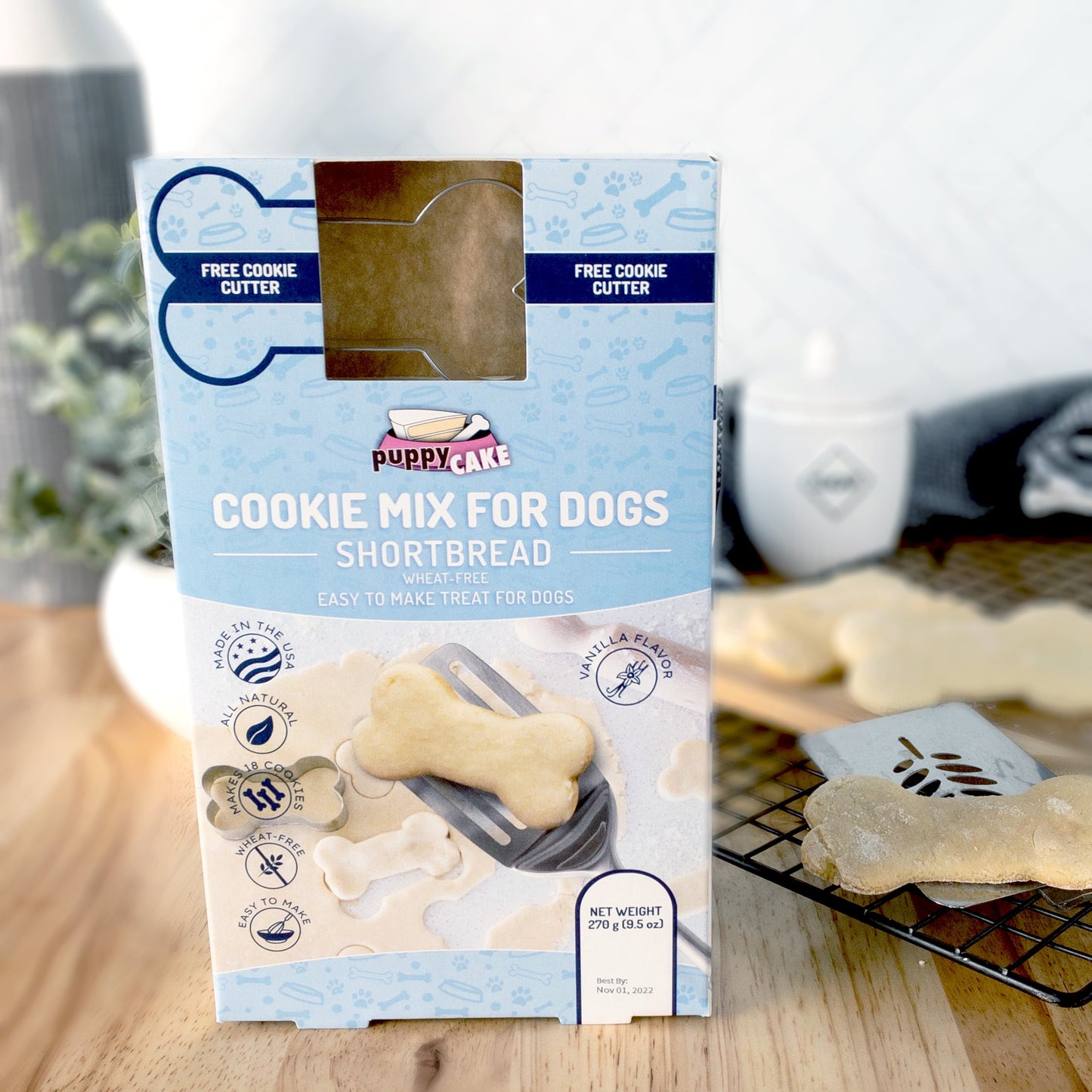 Shortbread Cookie Mix and Cookie Cutter (wheat-free)