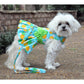[Clearance] Pineapple Luau Dog Harness Dress with Matching Leash