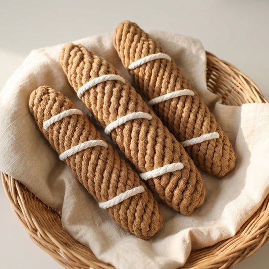 Handcrafted Baguette Pet Toy