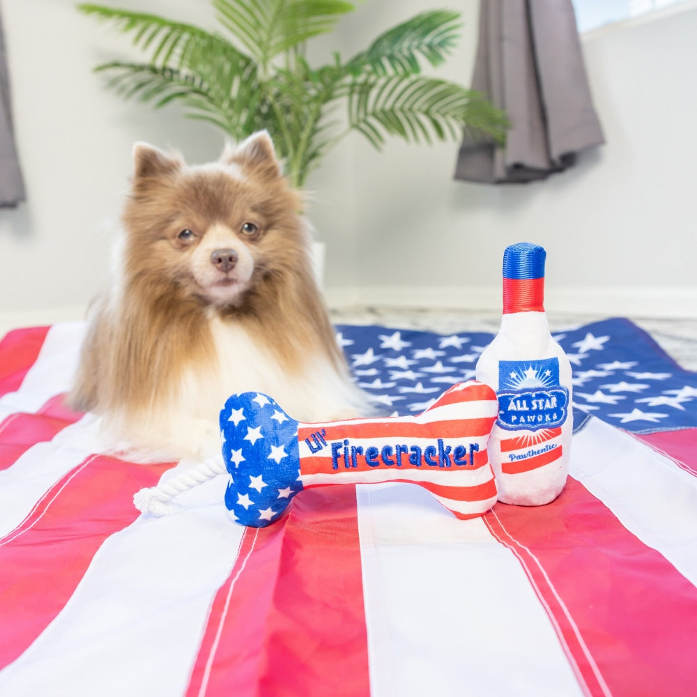 Tiny Tuff Red, White, & Booze Dog Toys