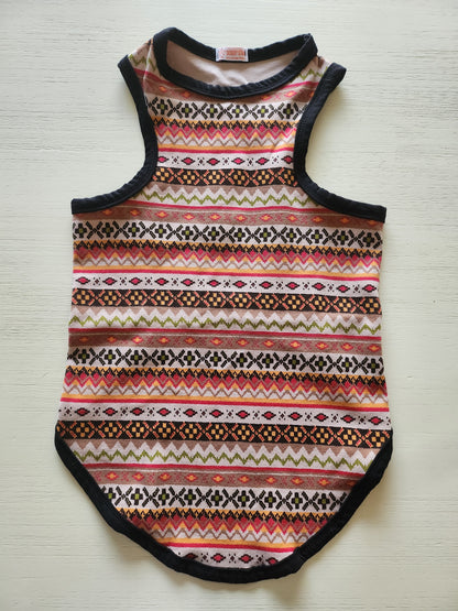 Tribal Tank, Tan/Black *