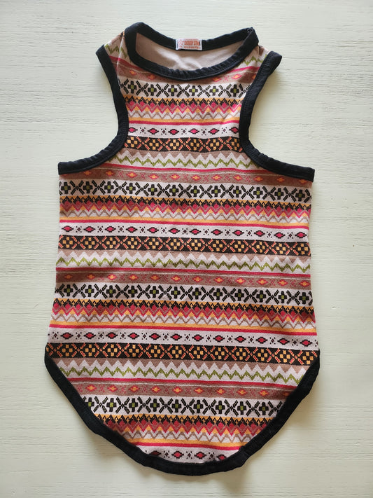 Tribal Tank, Tan/Black *