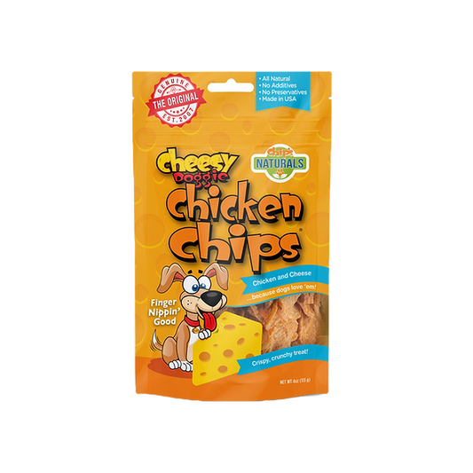 Cheesy Doggie Chicken Chips, 4oz
