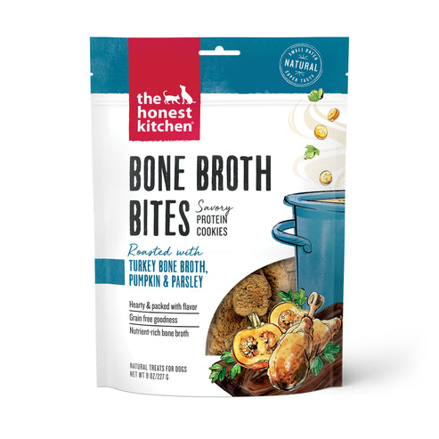 The Honest Kitchen Turkey Bone Broth Bites With Pumpkin 8oz