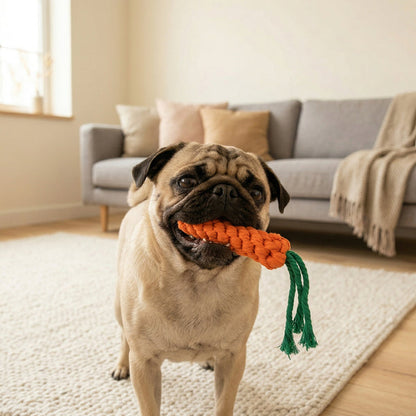 Carrot Rope Toy, Small