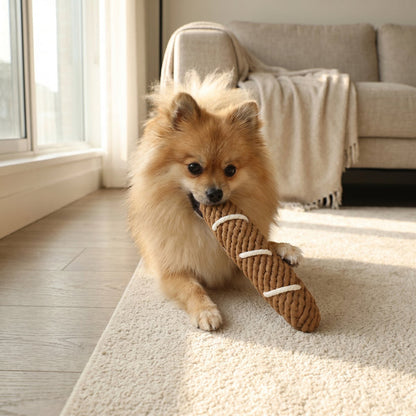 Handcrafted Baguette Pet Toy
