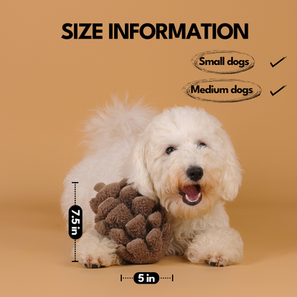 Pinecone Snuffle & Squeak Dog Toy