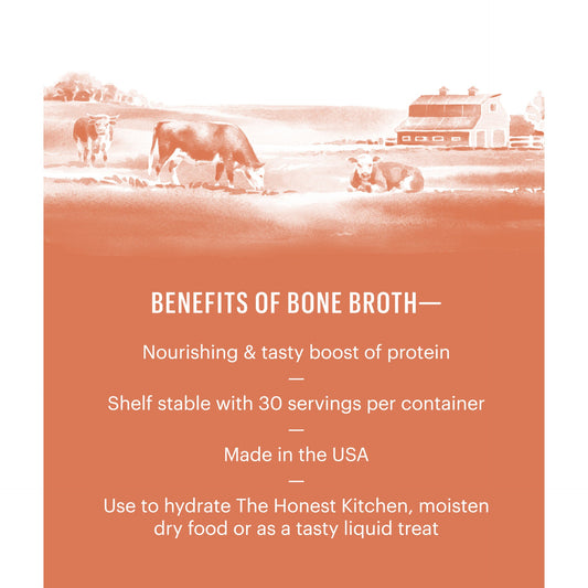 The Honest Kitchen Instant Beef Bone Broth With Tumeric 0.12oz