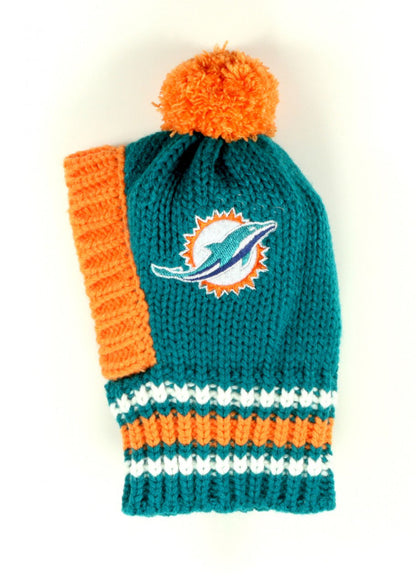 NFL Knit Pet Hat - Miami Dolphins