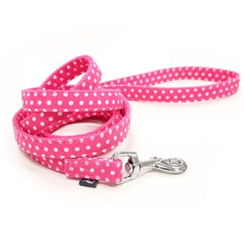 Easy Click Polka Dot Leash Pink