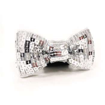 Easy Bow Sequin Silver