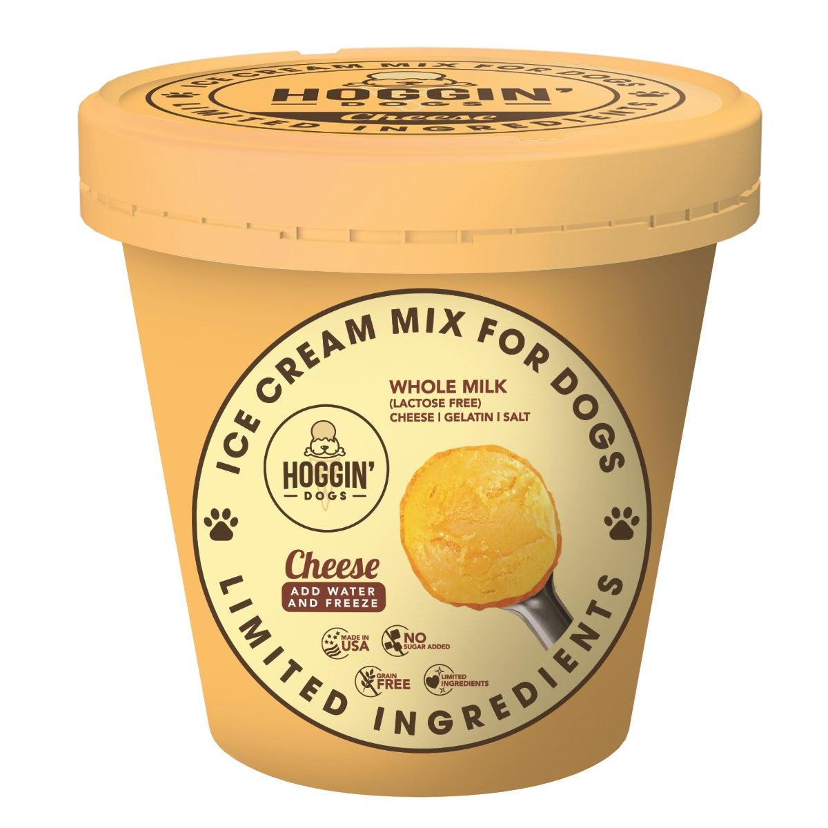 Hoggin' Dogs Ice Cream Mix - Cheese