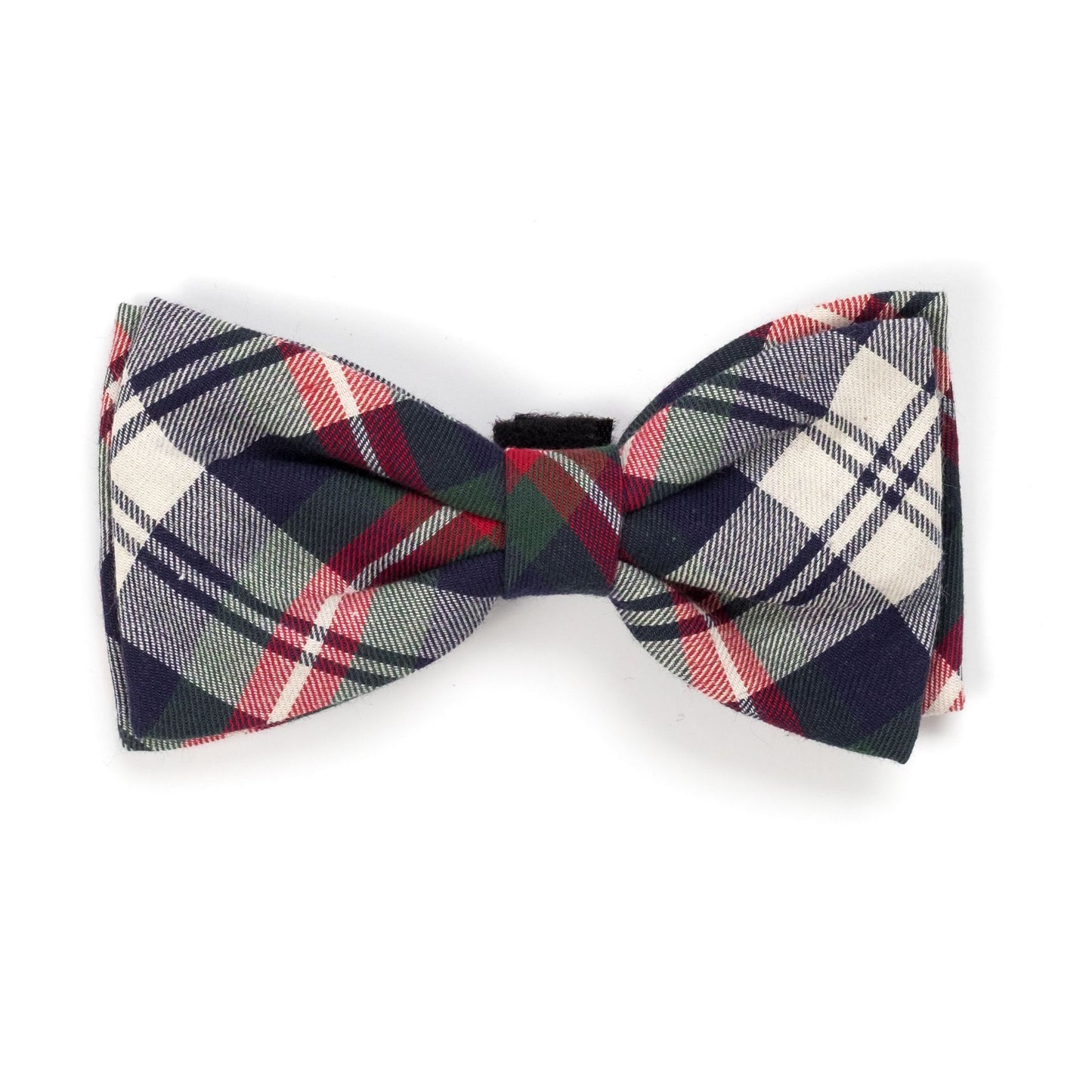 Navy Plaid Bow Tie