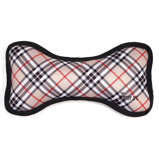 Bias Plaid Tan Bone Toy