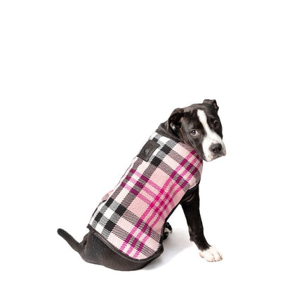 Pink Plaid Blanket Dog Coat