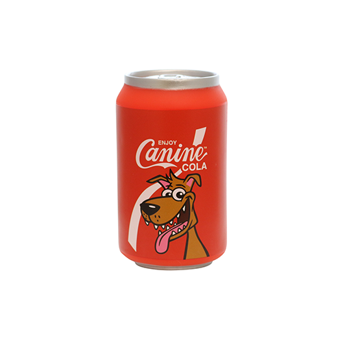 Silly Squeaker Soda Can Canine Cola