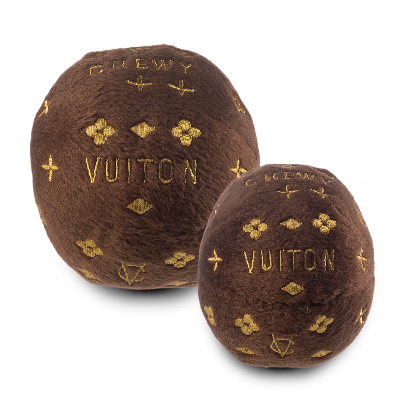 Chewy Vuiton Brown Ball Toy