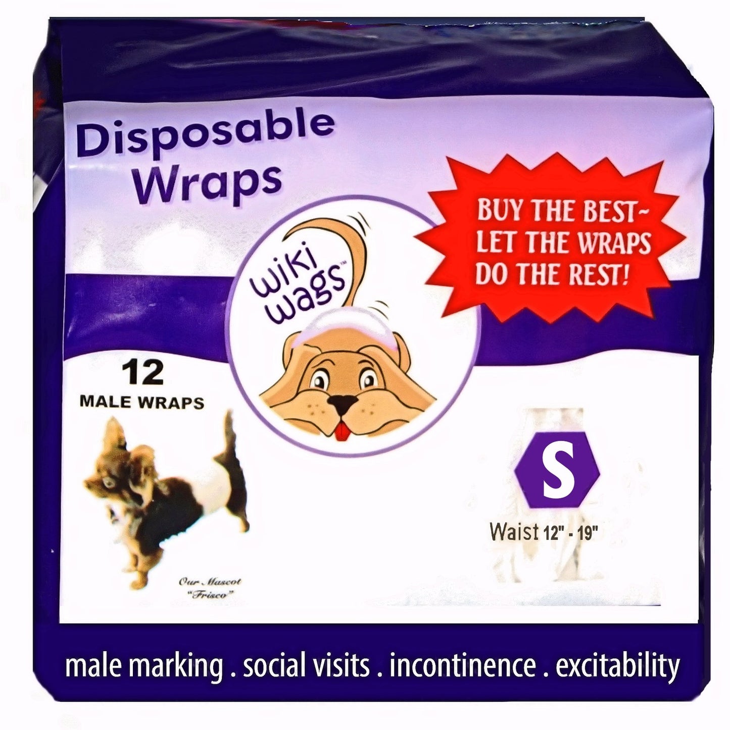 Disposable Male Dog Wraps