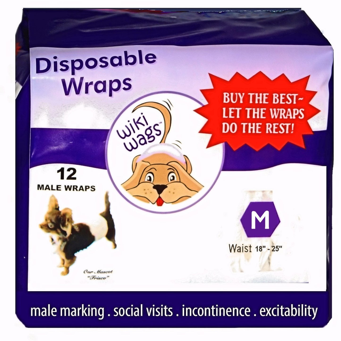 Disposable Male Dog Wraps