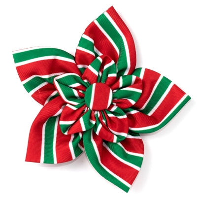 Holiday Stripe Flower