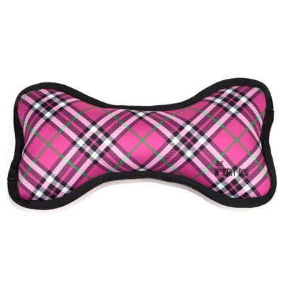 Bias Plaid Hot Pink Bone Toy