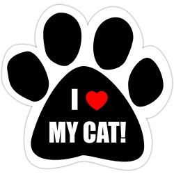 Car Magnet - I love MY CAT!