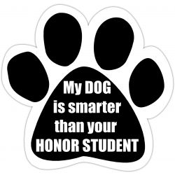 Car Magnet - My dog is smarter than your HONOR student