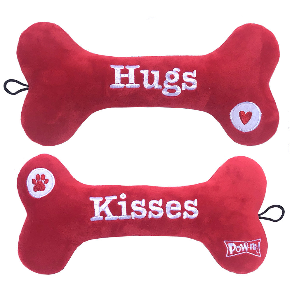 Hugs & Kisses Bone (embroidered both sides)