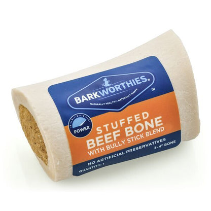 Barkworthies Stuffed Shin Bone with Bully Stick Blend
