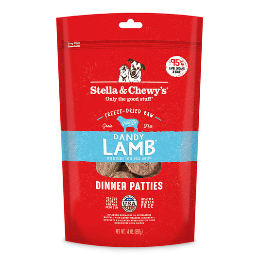 Stella&Chewy's Dog Food - Dandy Lamb Freeze-Dried Raw Dinner Patties