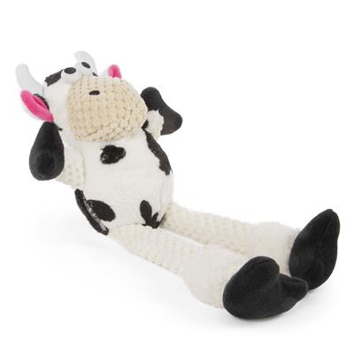 Checkers Skinny Cow Chew Guard Squeaky Plush Dog Toy