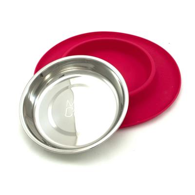 Cat Single Silicone Feeder with Stainless Bowls