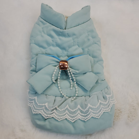 Ruffles & Bows Puffer Coat Mint