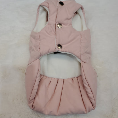 Ruffles & Bows Puffer Coat Blush