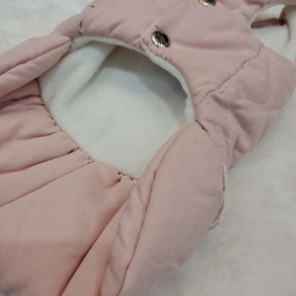 Ruffles & Bows Puffer Coat Blush