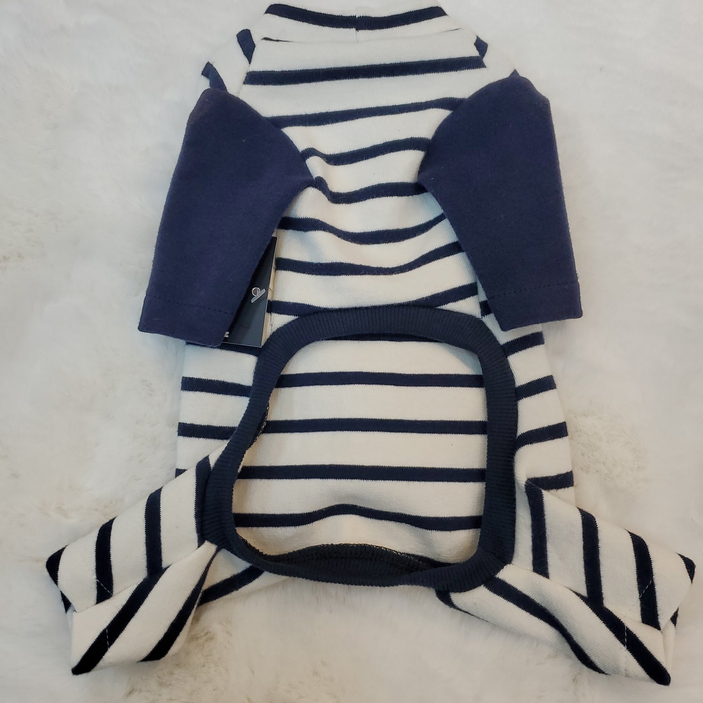 Striped Onesie Navy M