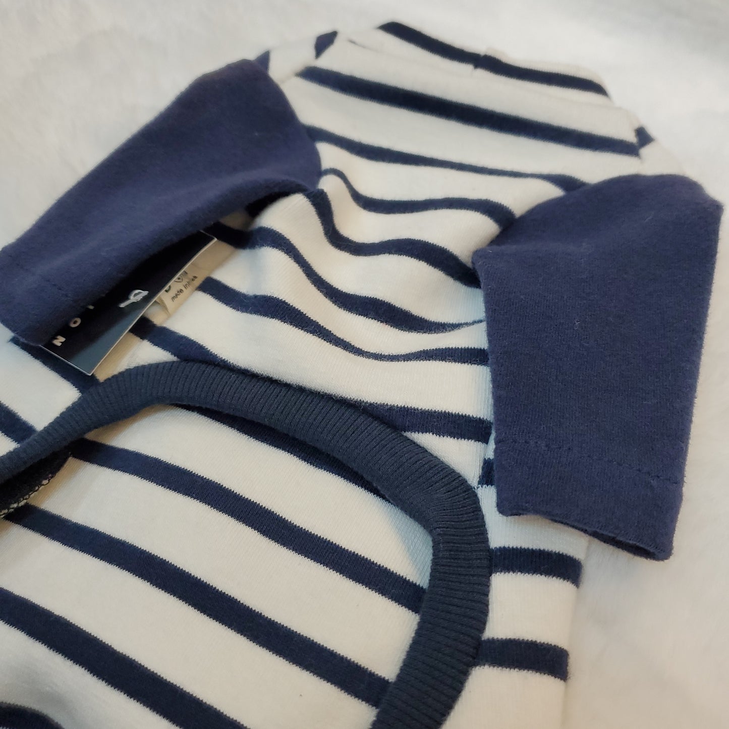 Striped Onesie Navy M